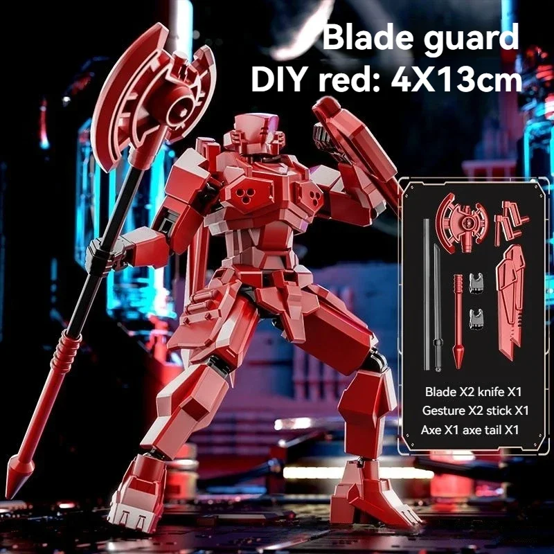 3D Printing For Dummies - 여러 스타일링 블레이드 전사 로봇 모델