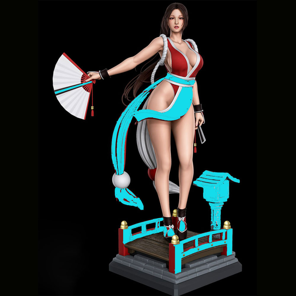 3D Printing For Dummies - 1/24 섹시한 긴머리 소녀 미니어처 레진