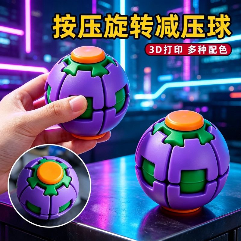 3D 프린트 프레스 회전 피젯 볼 휴대용 손 스트레스  - 3D Printing Fidget Toys 리뷰 및 가격