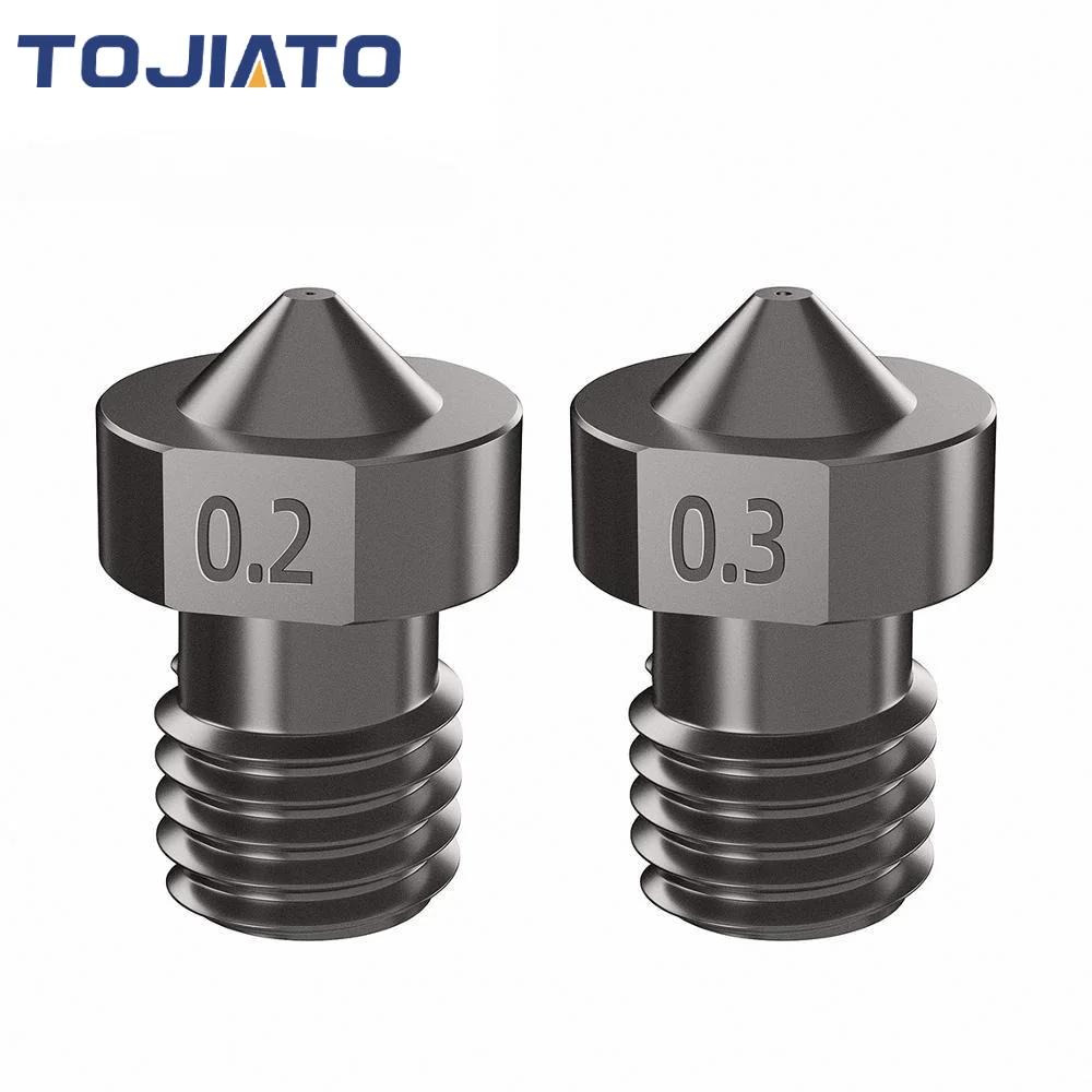 2pcs E3D V6 경화 강철 노즐 0.2/0.4/0 - 3D Printing Website 리뷰 및 가격