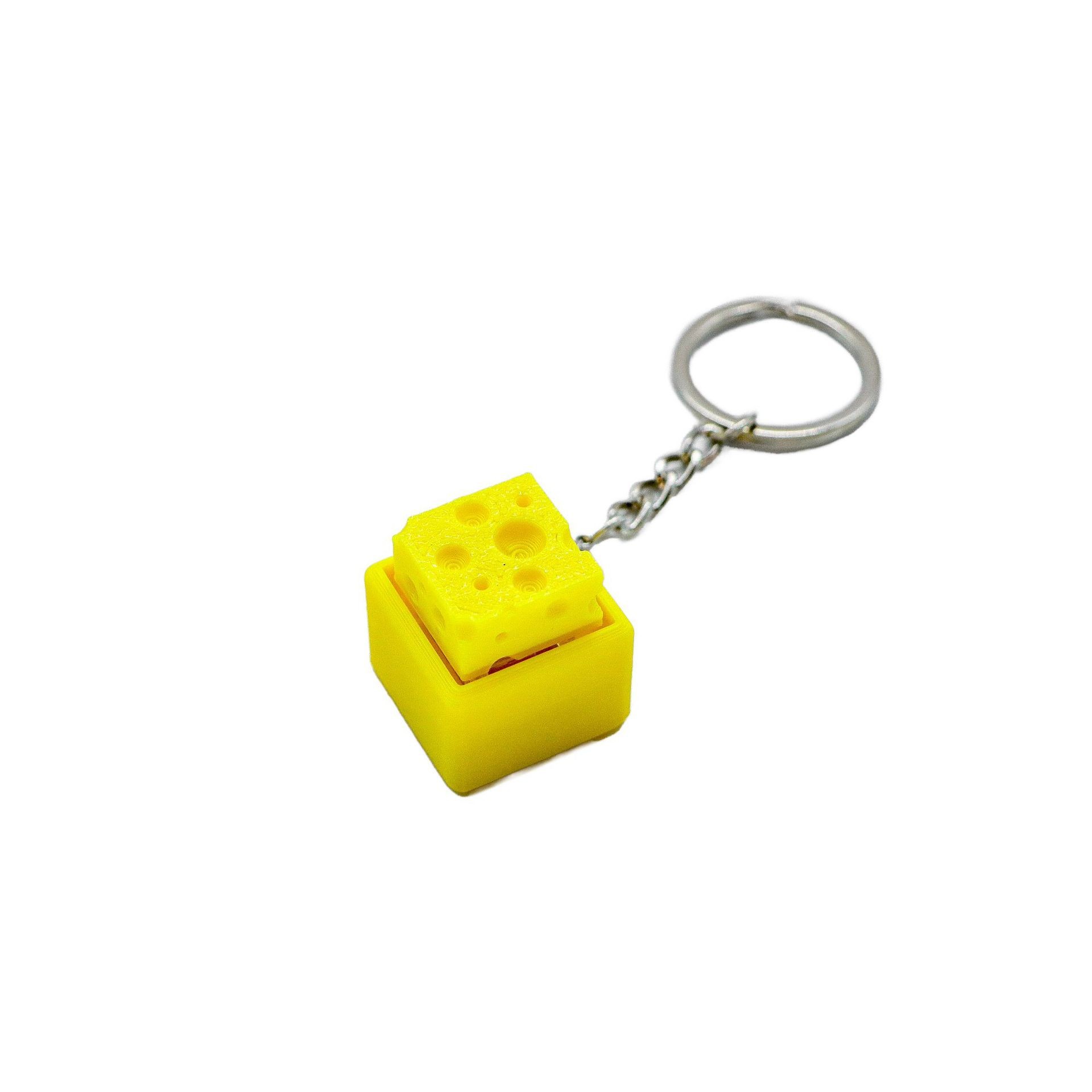 3D 프린팅 미니 치즈 키보드 클리커 키체인 피젯 버튼 - 3D Printing Fidget Toys 리뷰 및 가격