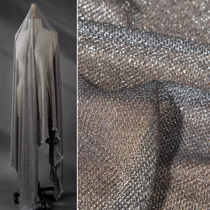 라이트 그레이 메탈릭 실 원단 4방향 스트레치 소프트  - 3D Printing On Fabric 리뷰 및 가격
