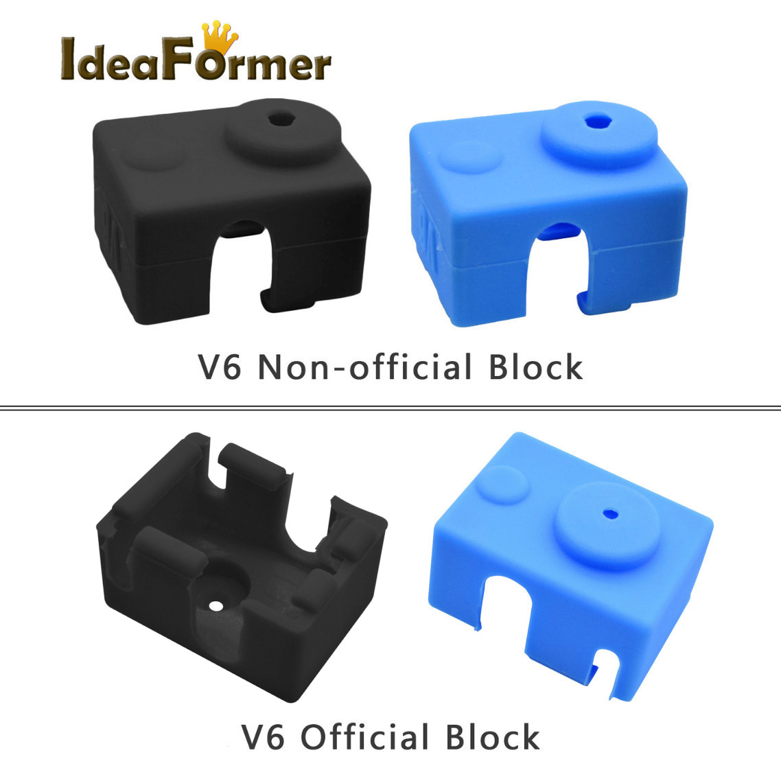 5pcs V6 실리콘 양말 3D 프린터 부품 지원 E3 - 3D Printing Website 리뷰 및 가격
