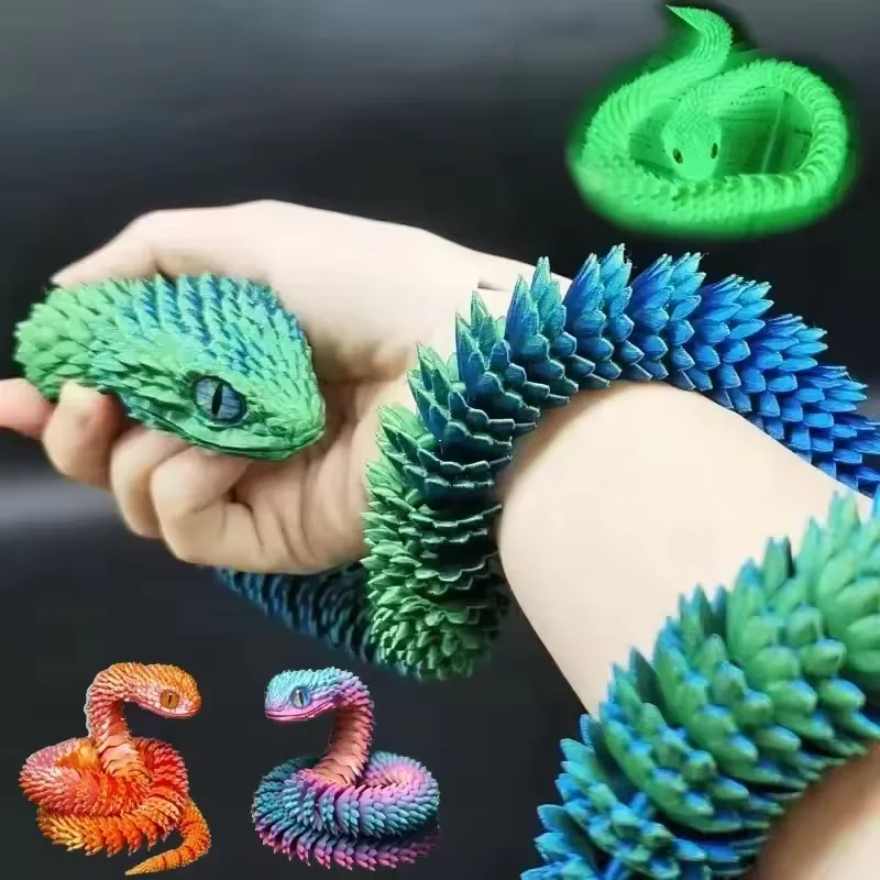 3D 인쇄 된 뱀 움직일 수있는 관절 Fidget 장난 - 3D Printing Fidget Toys 리뷰 및 가격