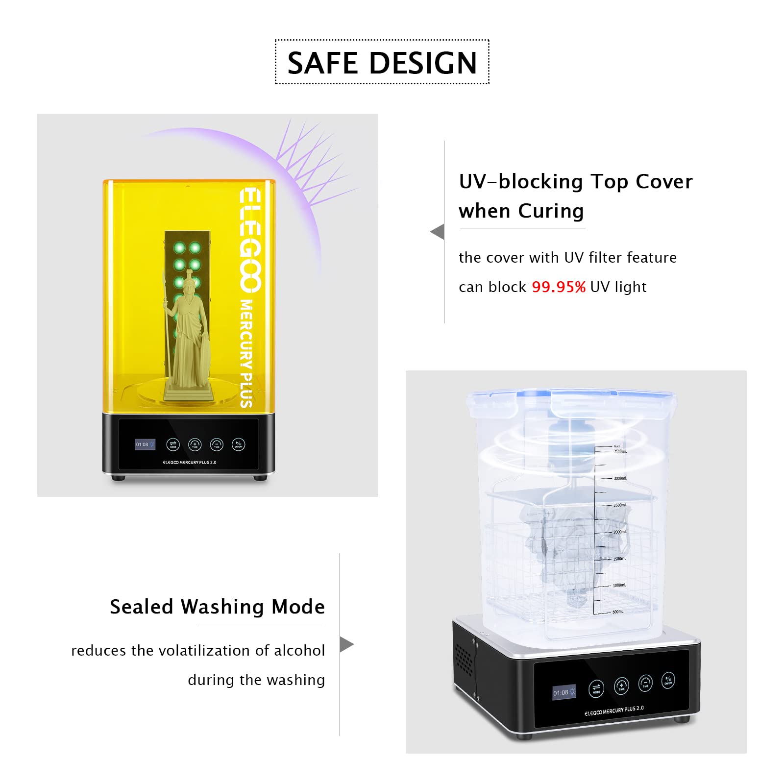 ELEGOO Plus 2.0 세척 및 경화 스테이션 세 - 3D Printing Machine 리뷰 및 가격