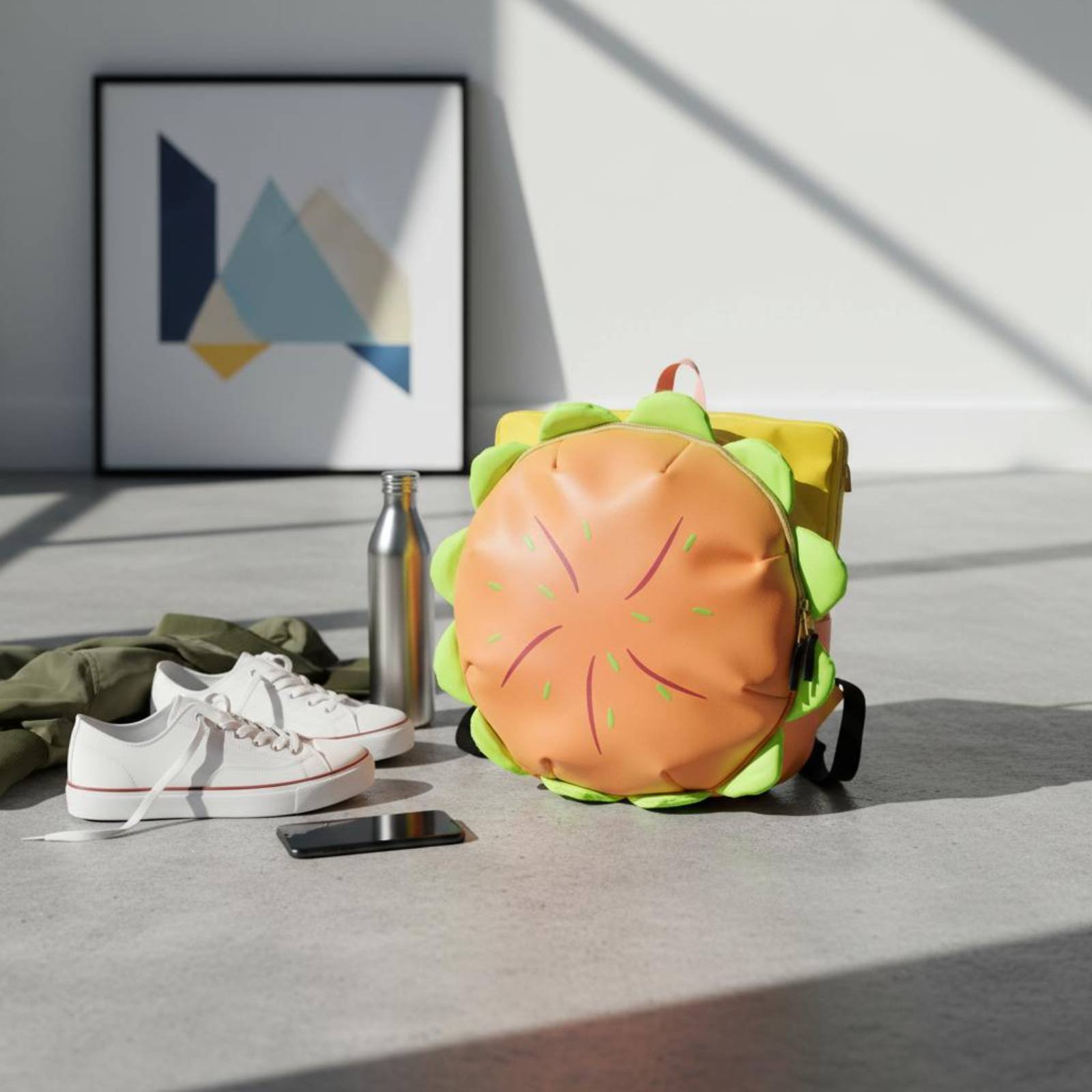 햄버거 배낭 귀여운 만화 배낭 햄버거 지갑 3D 디자인 - 3D Printing Design 리뷰 및 가격