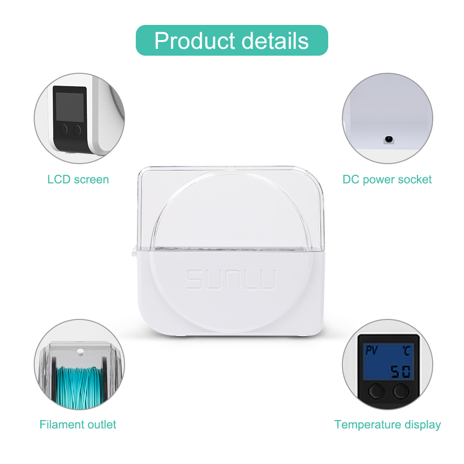 SUNLU 필라멘트 건조기 S1 Plus 내장 순환 팬 - 3D Printing Website 리뷰 및 가격