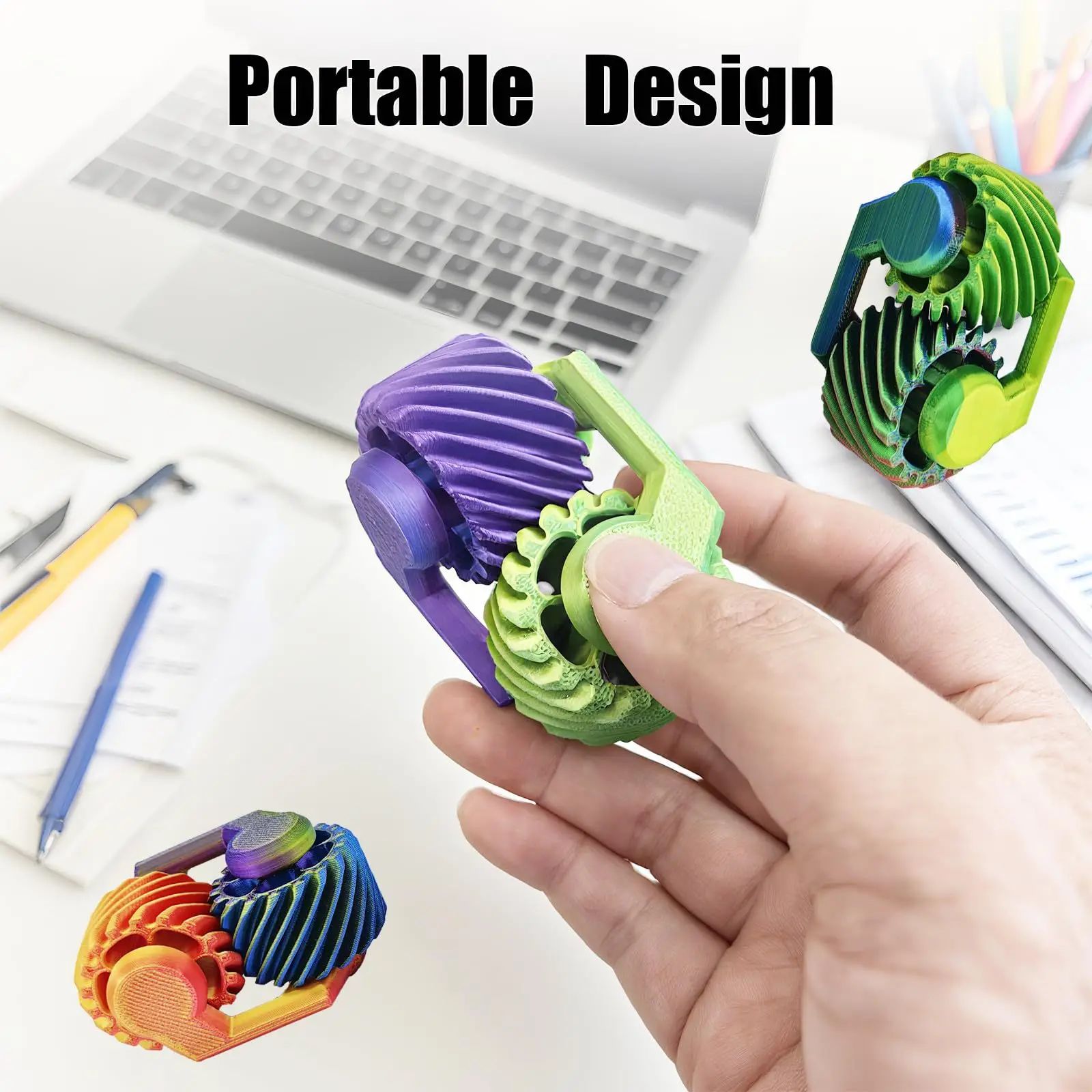 인기 있는 3D 프린팅된 손가락 기어 미니 자이로스코프 - 3D Printing Fidget Toys 리뷰 및 가격