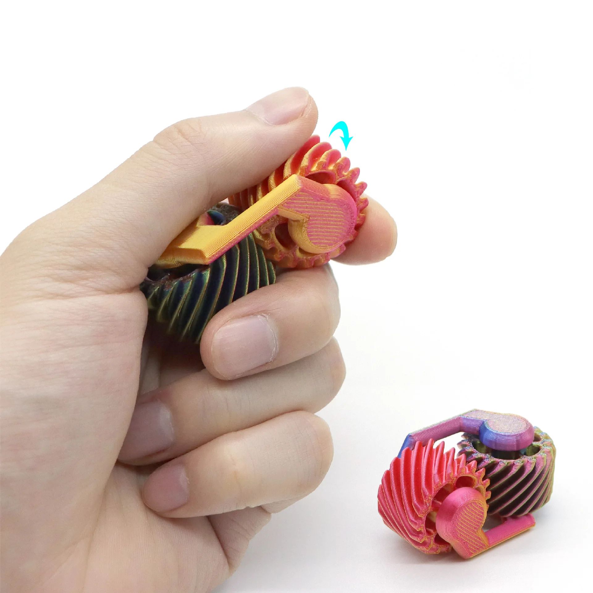 인기 있는 3D 프린팅된 손가락 기어 미니 자이로스코프 - 3D Printing Fidget Toys 리뷰 및 가격