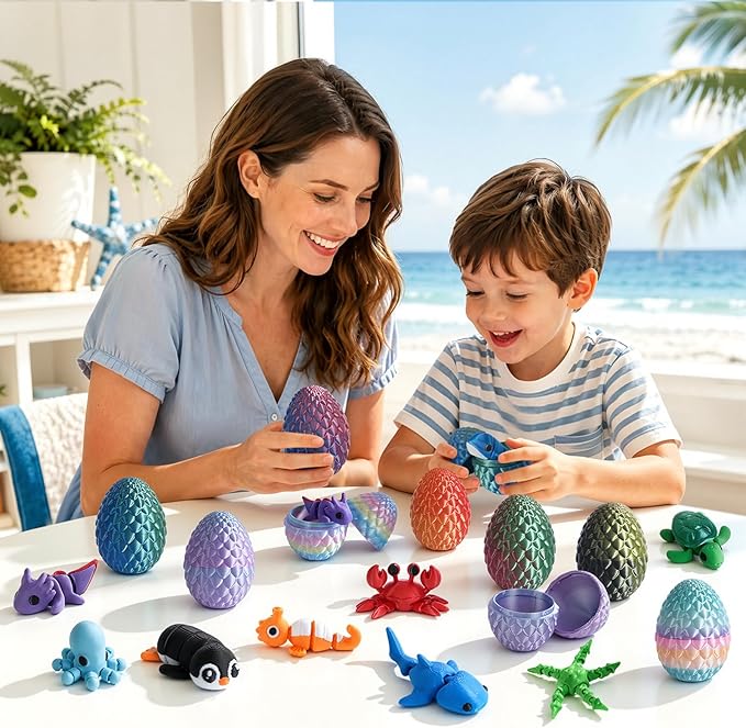 24개 3D 프린팅 서프라이즈 에그 블라인드 박스 피젯 - 3D Printing Fidget Toys 리뷰 및 가격